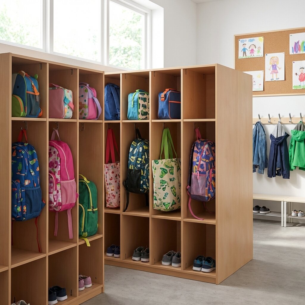 Kindergarten Taschen & Schuhwagen