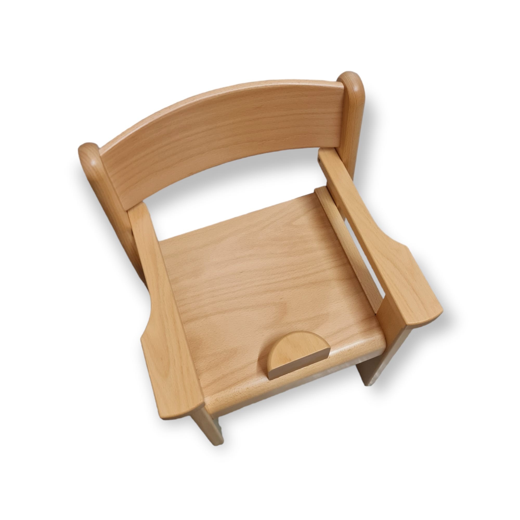 Krippen Stapelbarer Armlehnenstuhl mit Sitzknoppel