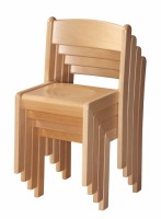 8 teiliges Hort Schule Sitzgruppe mit 2 halbrunden Tischen 120x60x76 cm + 6 Stühle 46 cm Sitzhöhe