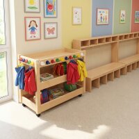 XXL Taschenwagen aus Massivholz für 28 Kinder