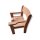 Stapelbarer Armlehnenstuhl mit Sitzknoppel 26 cm