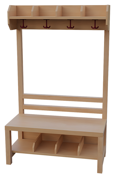 Komplettgarderobe 80 cm 4 Plätze