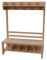 Komplettgarderobe 100 cm 5 Plätze