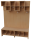 Komplettgarderobe Cubes 6 Plätze mit Rückwand