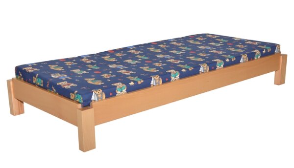 Kindergarten Stapelbett mit Lattenrost inkl.Matratze 145 cm
