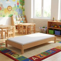 Kindergarten Stapelbett mit Lattenrost inkl.Matratze 145 cm