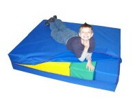 15-tlg. XXL Kindergarten Turnmatte und Bausteine in einem Set