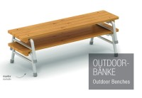 Outdoor Bank 120 cm stapelbar