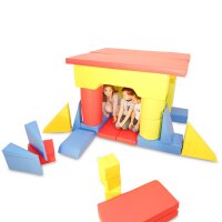 55 -tlg. Set Burgfestung XXL Schaumstoff-Bausteine