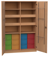 Sportschrank hohe Kunststoffschübe