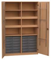 Sportschrank flache Kunststoffschübe