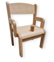 Armlehnenstuhl mit Sitzknoppel  26 cm
