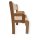 Armlehnenstuhl mit Sitzknoppel ECO 26 cm