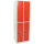 Metallspind Fächerschrank mit Zusatzablage 180 cm 2 x 2 Fächer