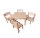 Sparset Armlehnenstuhl mit Sitzknoppel ECO 26 cm  + Quadrattisch 60 x 60 cm