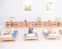 Kindergarten Stapelbett mit Matratze