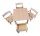 Krippen Sparset Armlehnenstuhl mit Querstab 22 cm + Quadrattisch 60 x 60 cm