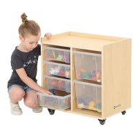 Regalwagen mit 6 Boxen