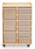 Regalwagen mit 9 Boxen