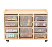 Regalwagen mit 10 Boxen