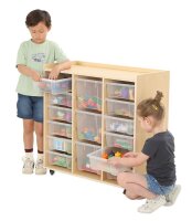 Regalwagen mit 15 Boxen