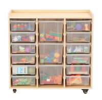Regalwagen mit 15 Boxen