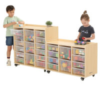Regalwagen mit 15 Boxen