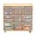 Regalwagen mit 15 Boxen