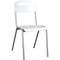 Stapelstuhl Sitzhöhe 46 cm weiß