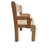 Armlehnenstuhl mit Sitzknoppel 22 cm