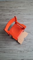 Stapelbarer Stuhl mit Flacharmlehnen 26 cm Orange...