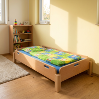 Stapelbett mit erhöhten Seitenteilen 120 x 60 cm