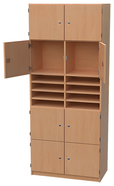 Lehrerfachschrank mit 8 Schließfächern