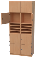 Lehrerfachschrank mit 8 Schließfächern