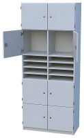 Lehrerfachschrank mit 8 Schließfächern