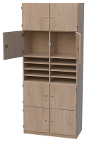 Lehrerfachschrank mit 8 Schließfächern