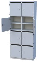 Lehrerfachschrank mit 8 Schließfächern und...
