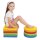 Sitzkissen quadratisch 10 er Satz mit Antirutschboden 30x30x5 cm