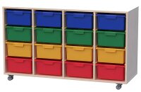 Eigentumsschrank fahrbar 4-reihig mit 16 Eigentumsboxen