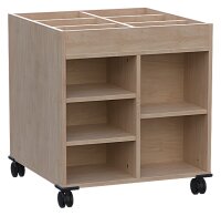 Doppelseitiges Kreativregal Bücherwagen