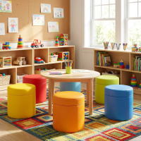 12 er Set XXL Sitzhocker Rundsäule 30xØ30 cm