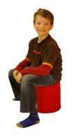 12 er Set XXL Sitzhocker Rundsäule 30xØ30 cm