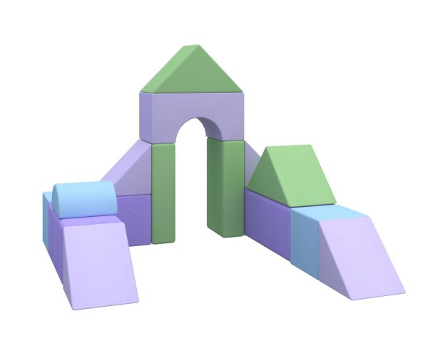 16-tlg. XXL Riesenbausteine Happy Castle