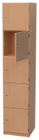 Schließfachschrank mit 5 abschließbaren...