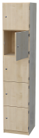 Schließfachschrank mit 5 abschließbaren...