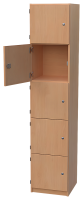 Schließfachschrank mit 5 abschließbaren...