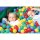 Viertelkreis-Ballbad groß 200 x 50 cm mit Bodenmatte inkl. Bälle