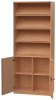 Lehrerfachschrank mit Schrägablagen