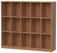 Schultaschenschrank Ranzenregal 15 Fächer 5-reihig...