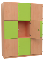 Fächerschrank Element mit 9 abschließbaren...